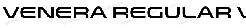 Venera Regular Vener字体转换